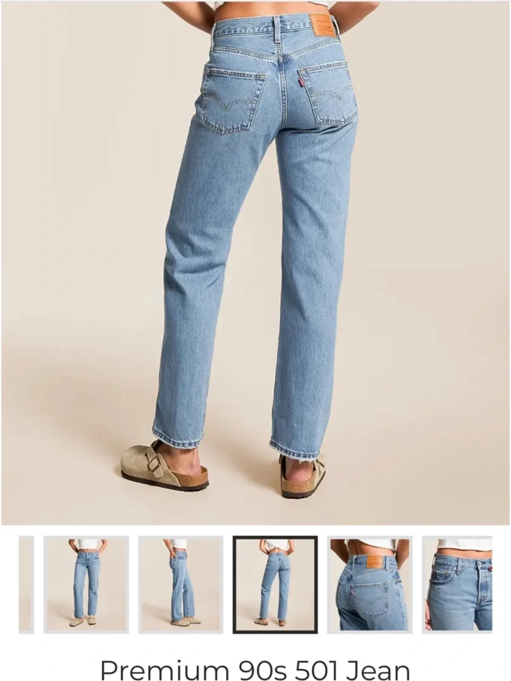 Levi’s 501 90s straight Jean “in love with you” size 23 - Picture 5 of 5